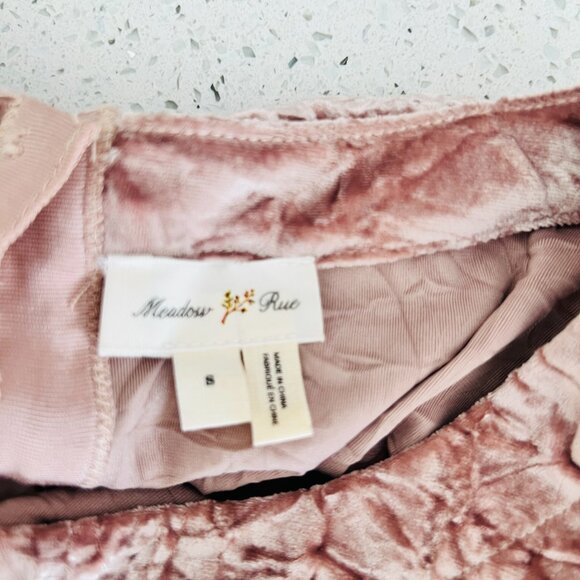 Anthropologie Velvet & Silky Puff Sleeve Blouse by Meadow Rue - Picture 8 of 9